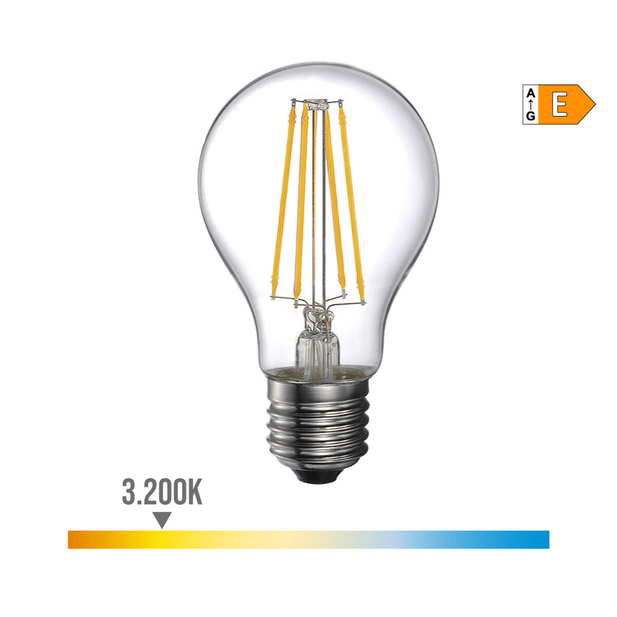 LED-Lampe EDM E 6 W E27 800 lm Ø 6 x 10,5 cm (3200 K)