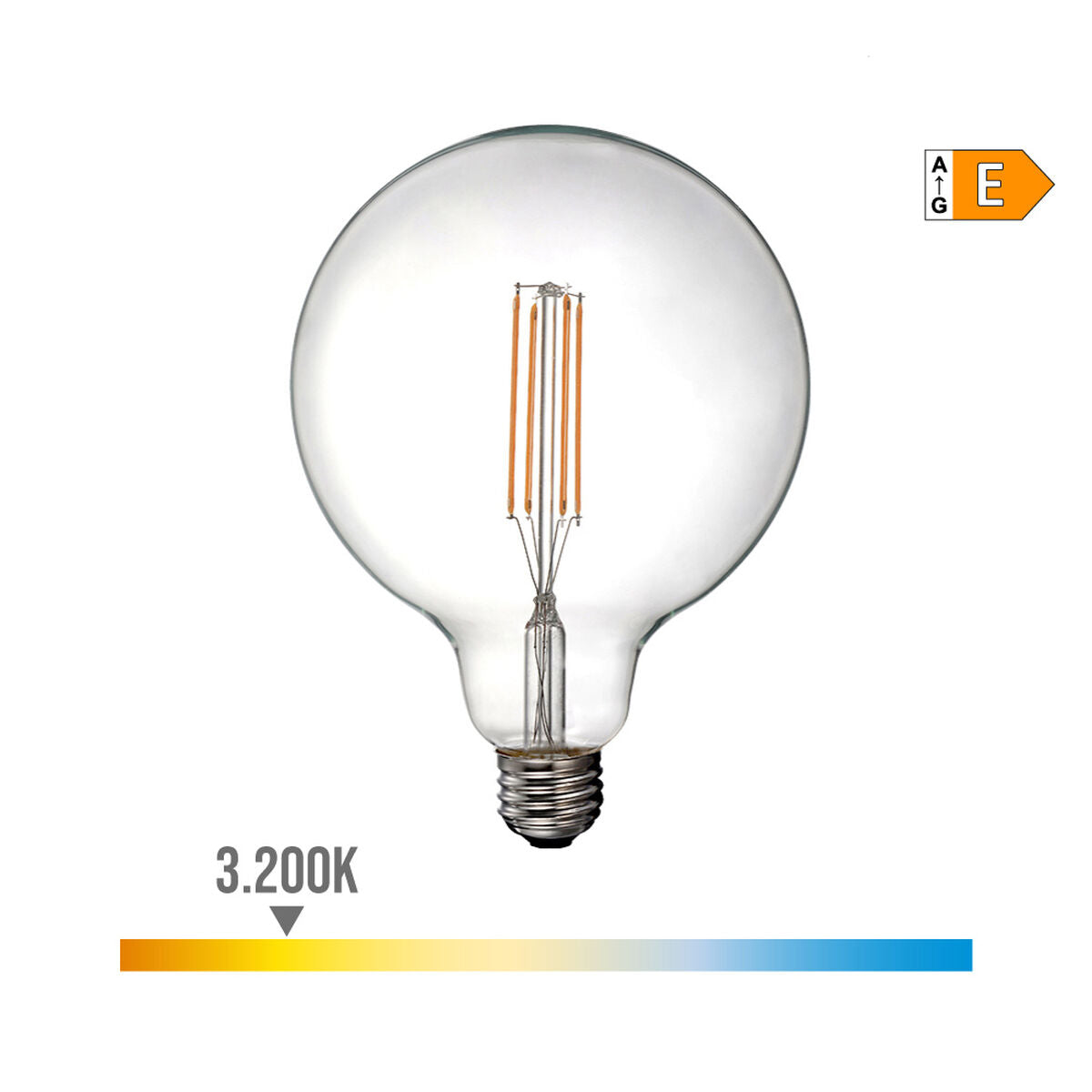 LED-Lampe EDM E 6 W E27 800 lm 12,5 x 17 cm Ø 12,5 x 17 cm (3200 K)