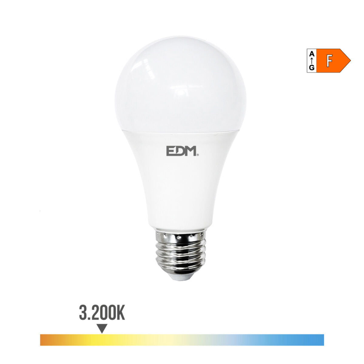 LED-Lampe EDM F 24 W E27 2700 lm Ø 7 x 13,6 cm (3200 K)