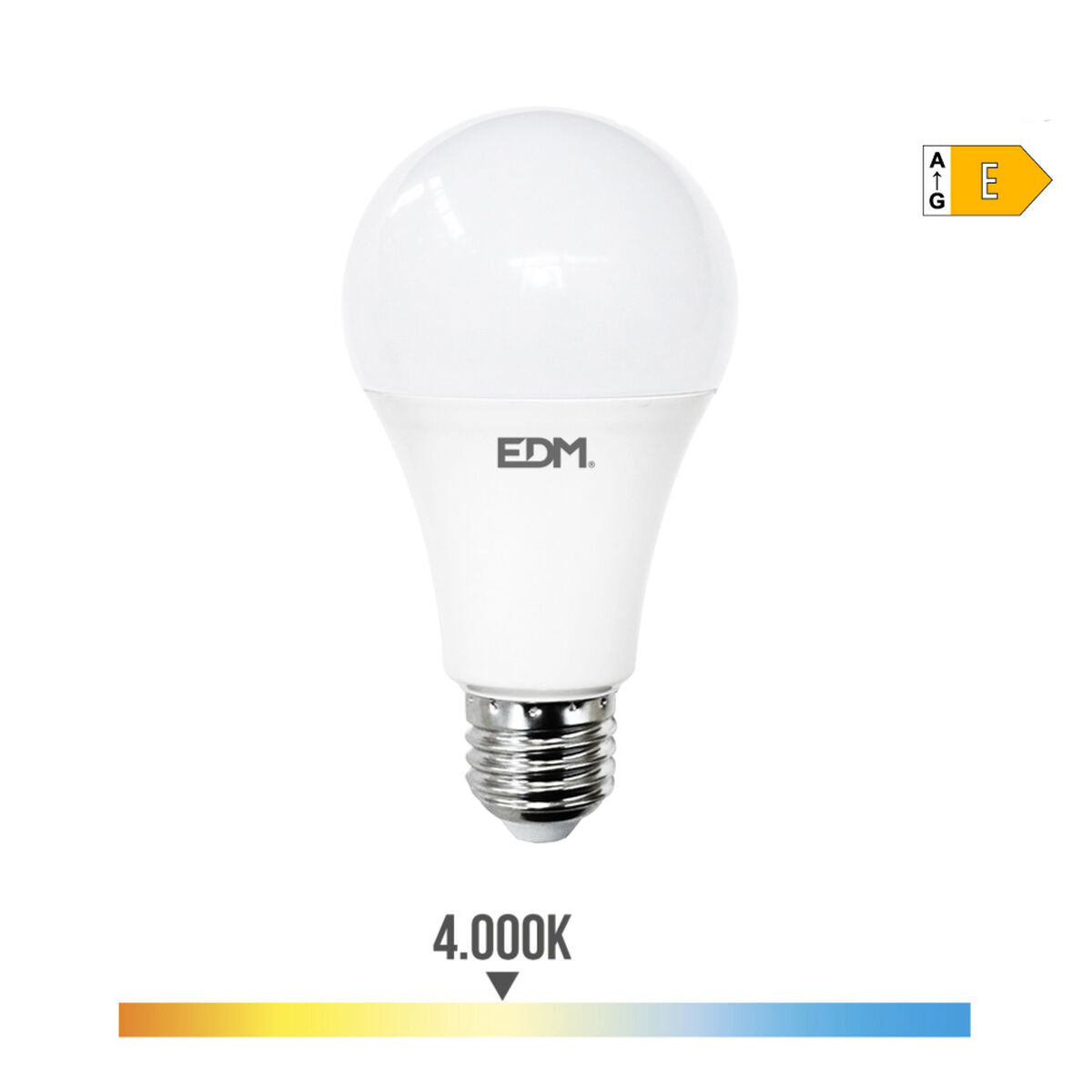 LED-Lampe EDM E 24 W E27 2700 lm Ø 7 x 13,6 cm (4000 K)