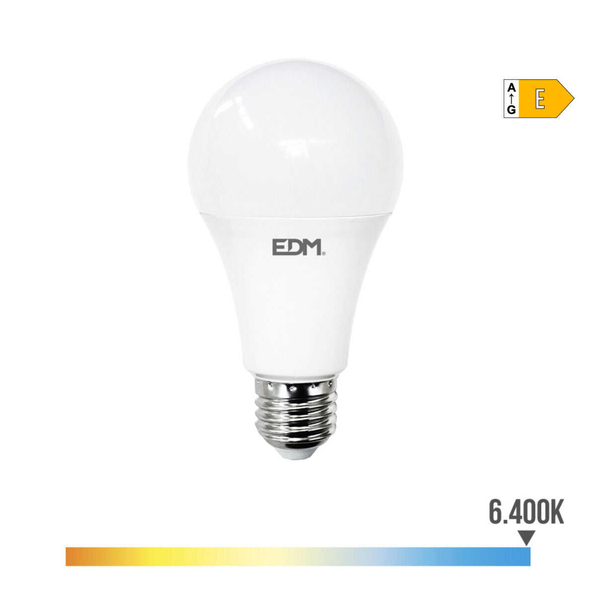 LED-Lampe EDM E 24 W E27 2700 lm Ø 7 x 13,6 cm (6400 K)