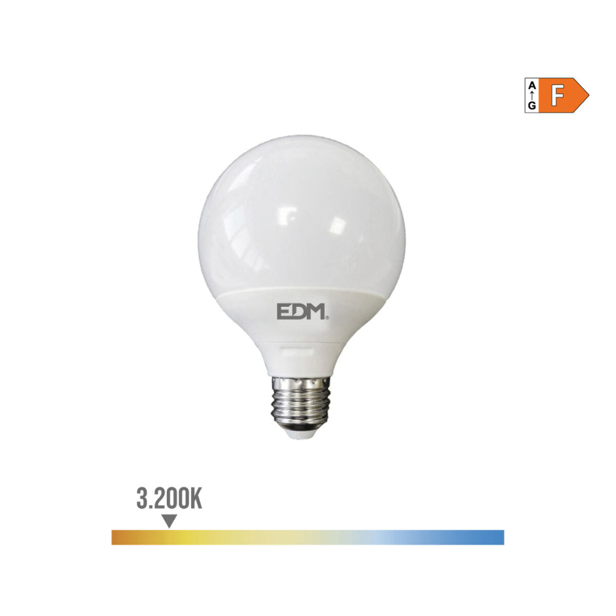 LED-Lampe EDM F 10 W E27 810 Lm 12 x 9,5 cm (3200 K)