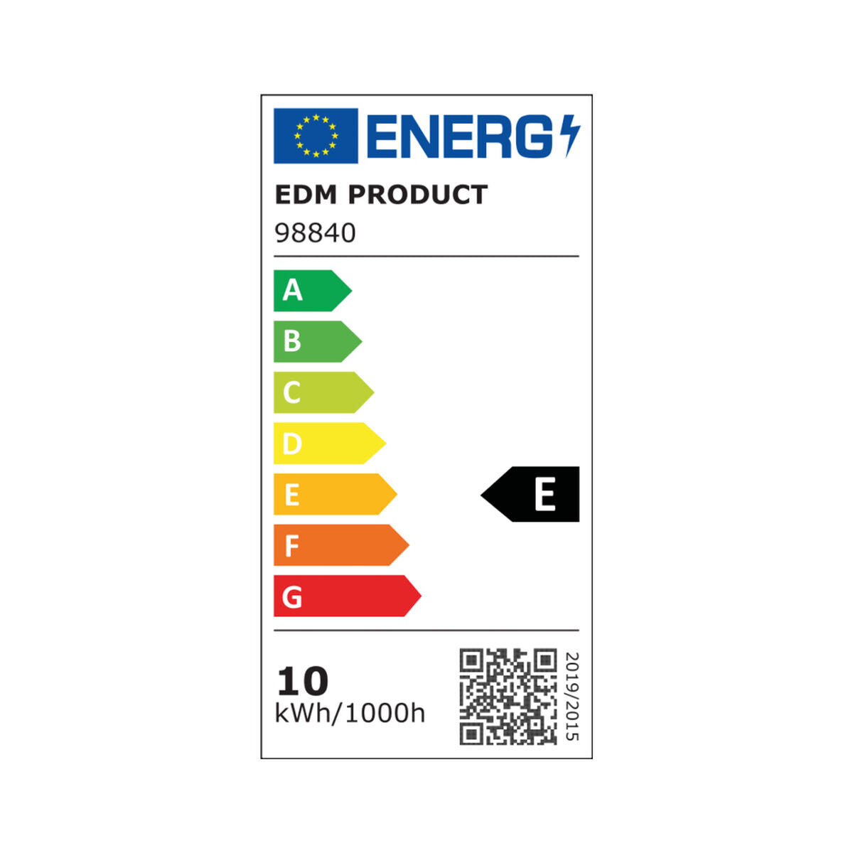 LED-Lampe EDM Röhrenförmig E 10 W E27 1100 Lm Ø 4 x 10,7 cm (4000 K)