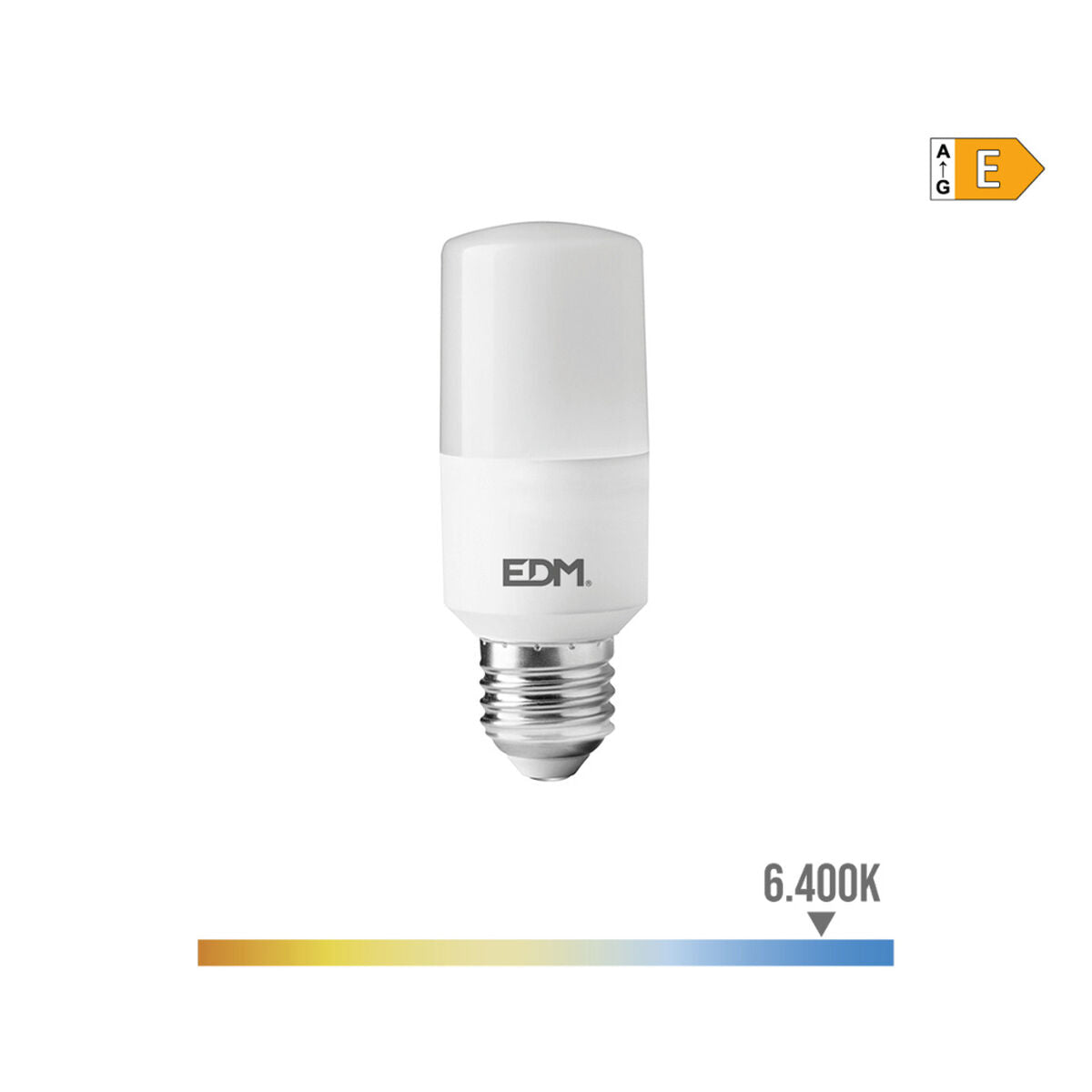 LED-Lampe EDM Röhrenförmig E 10 W E27 1100 Lm Ø 4 x 10,7 cm (6400 K)