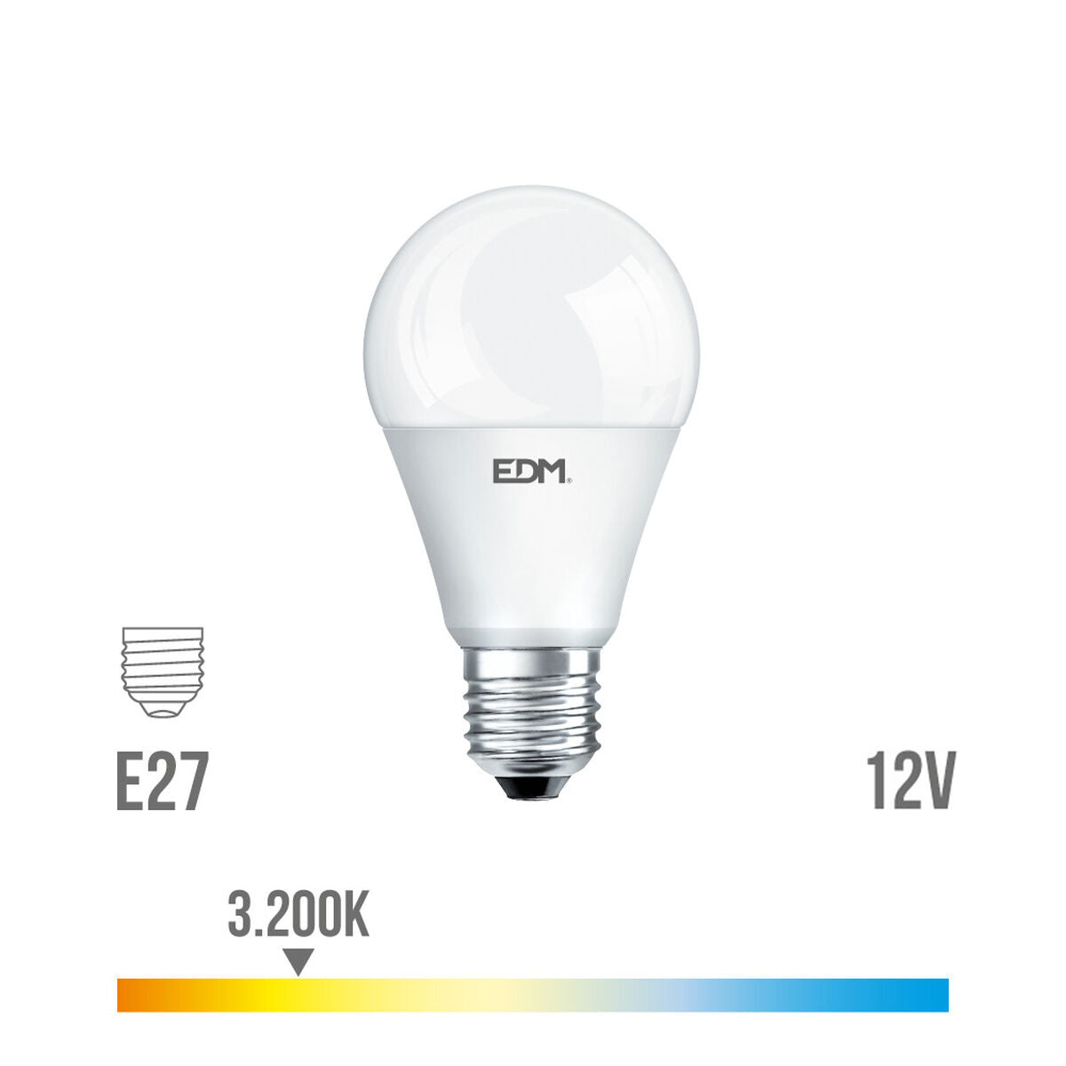 LED-Lampe EDM Standard 10 W E27 810 Lm Ø 5,9 x 11 cm (3200 K)