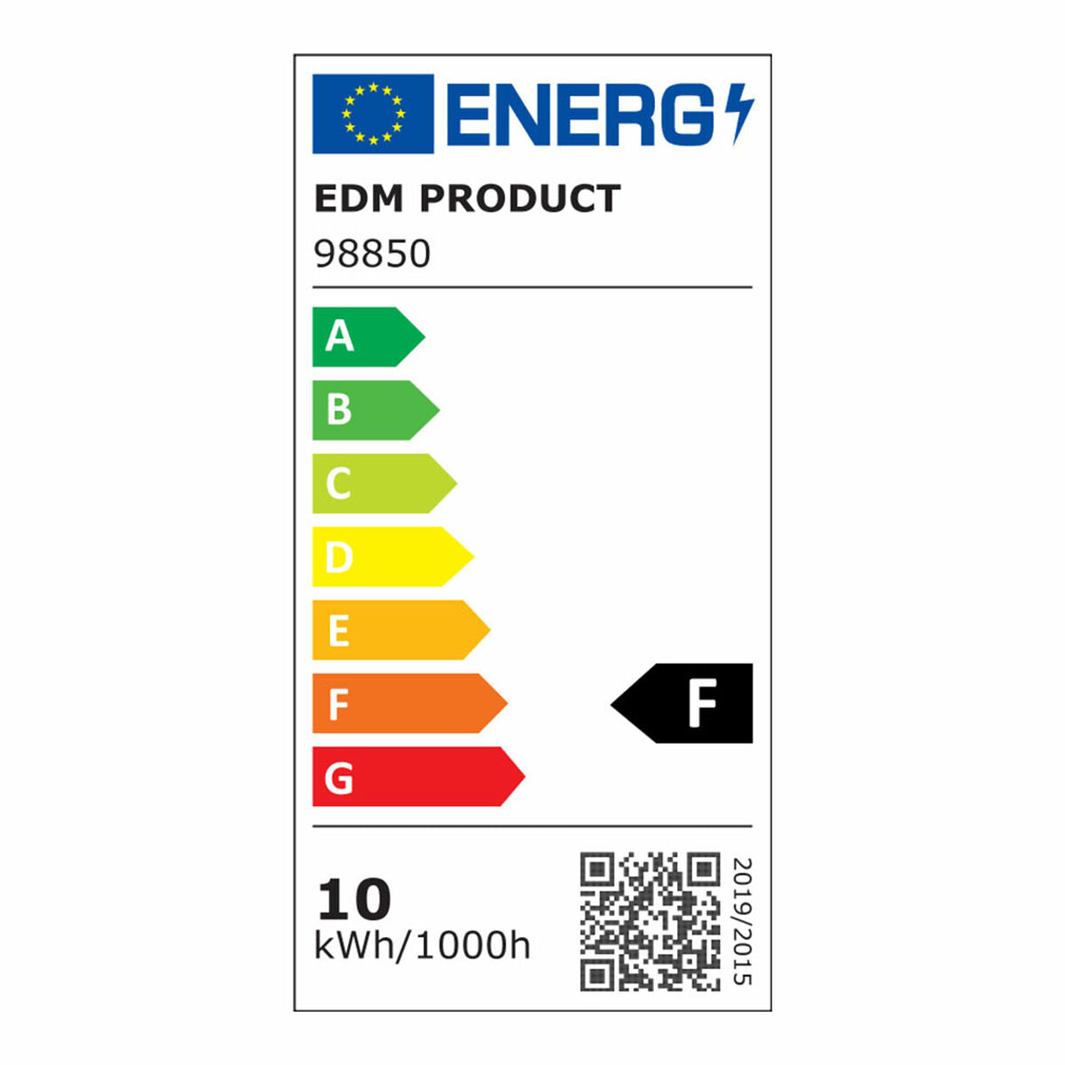 LED-Lampe EDM Standard 10 W E27 810 Lm Ø 5,9 x 11 cm (3200 K)