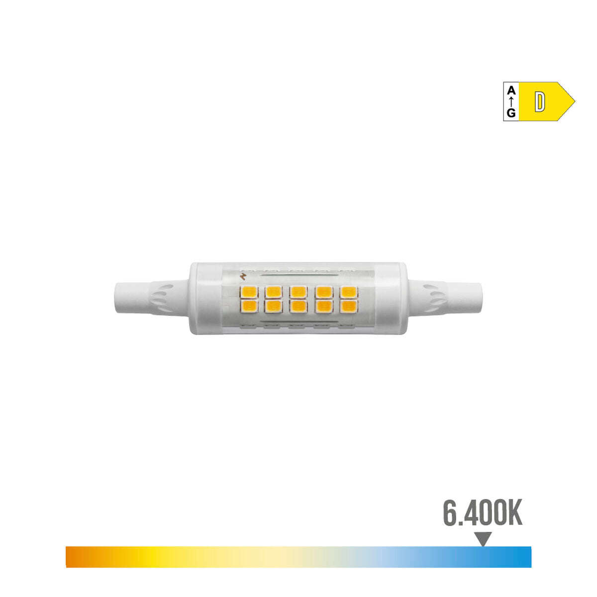 LED-Lampe EDM Linear D 5,5 W R7s 600 lm 1,5 x 7,8 cm (6400 K)