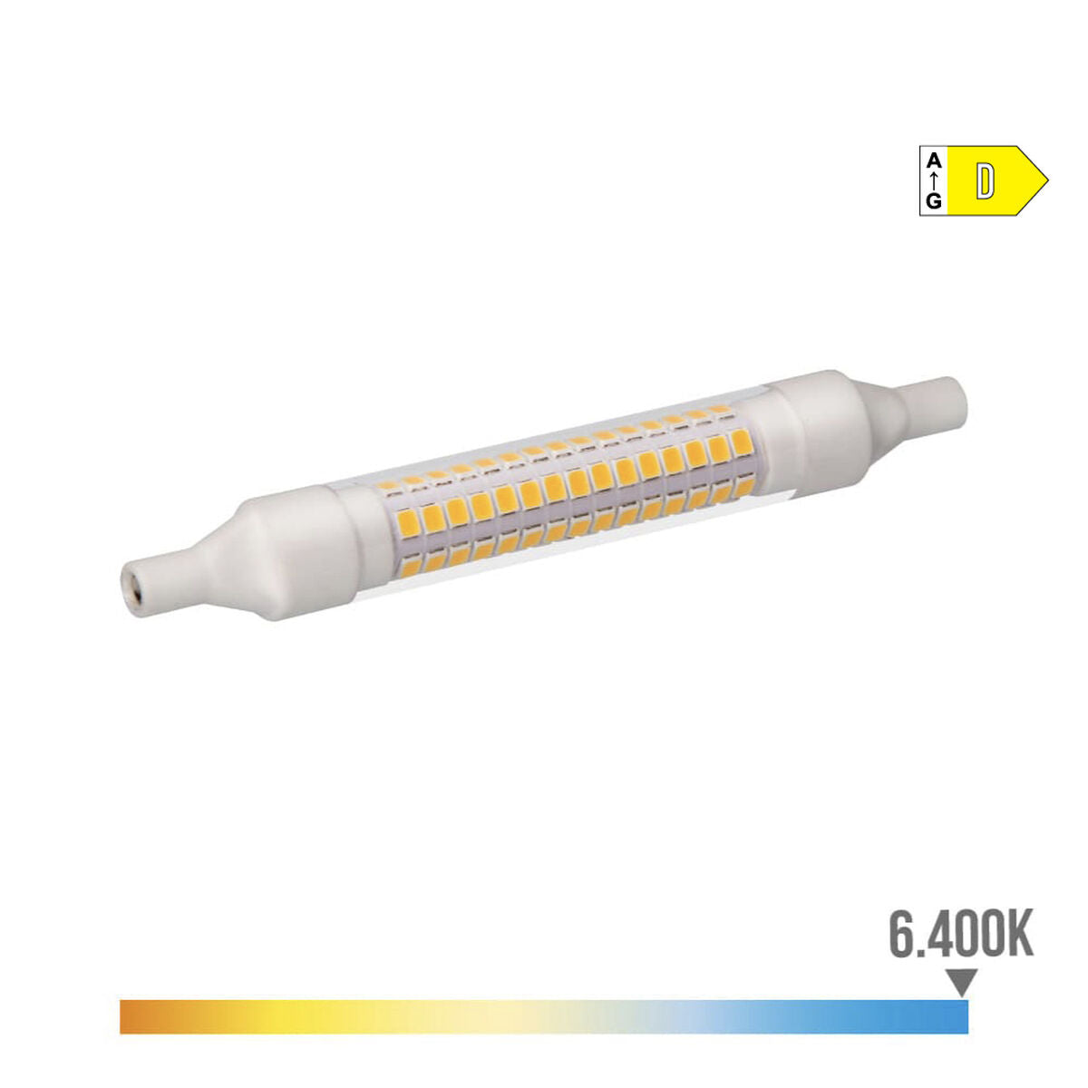 LED-Lampe EDM Linear D 9 W R7s 1100 Lm Ø 1,5 x 11,8 cm (6400 K)