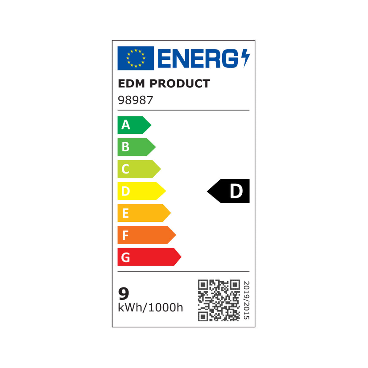 LED-Lampe EDM Linear D 9 W R7s 1100 Lm Ø 1,5 x 11,8 cm (6400 K)