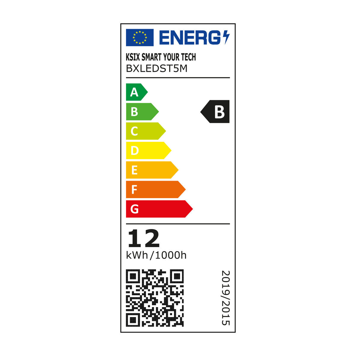 LED-Leisten KSIX 12W Schwarz (5 m)