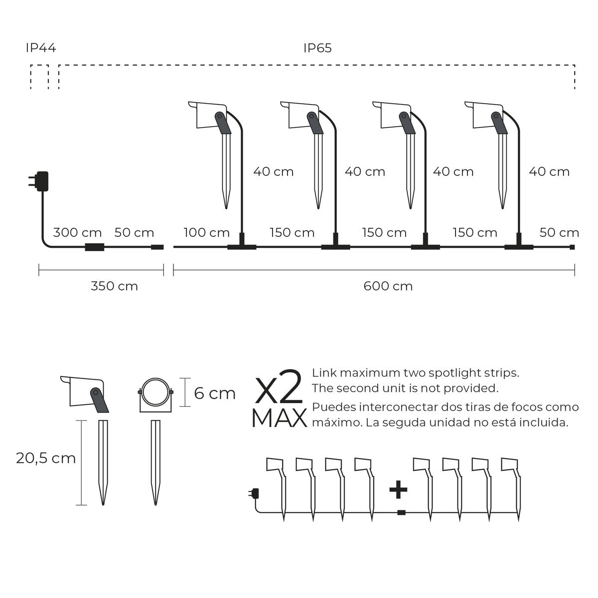 LED-Strahler KSIX SmartLED (3000K)