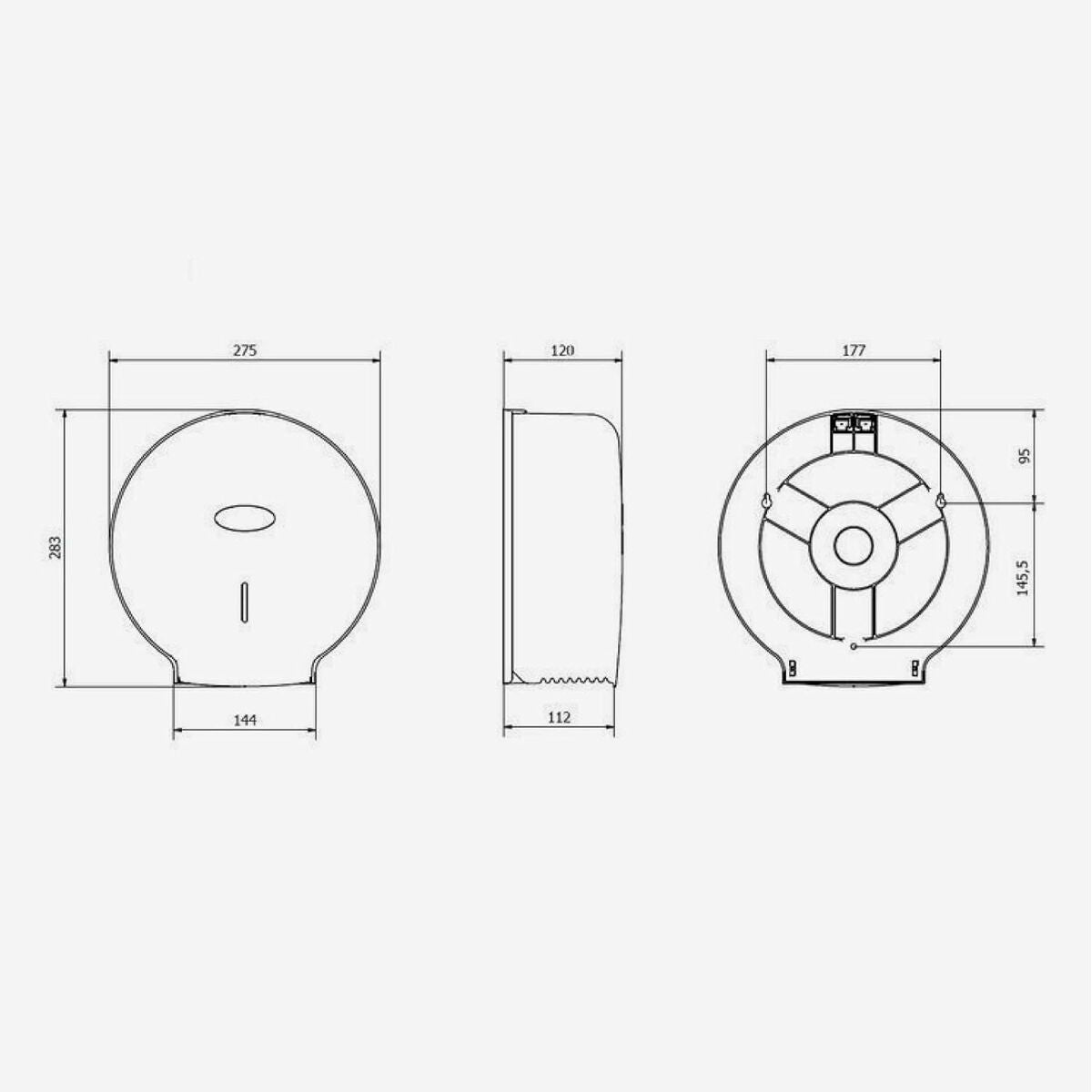 Toilettenpapierrollenhalterung Tork 28,3 x 12 cm Weiß ABS Kunststoff