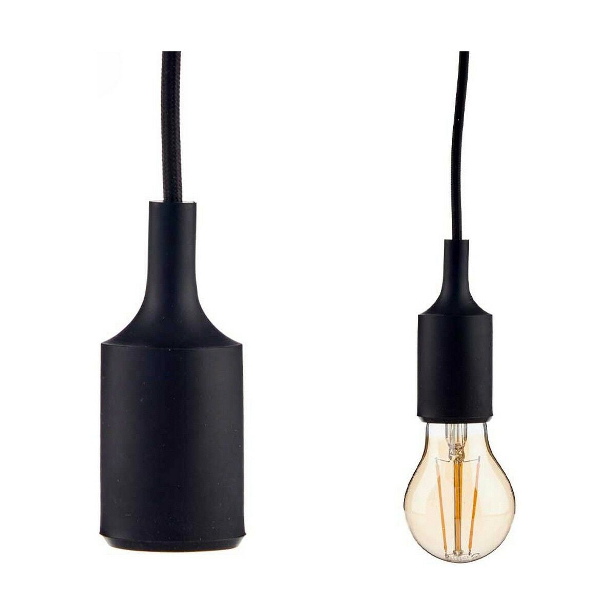 Deckenlampe Industriell Schwarz Kunststoff