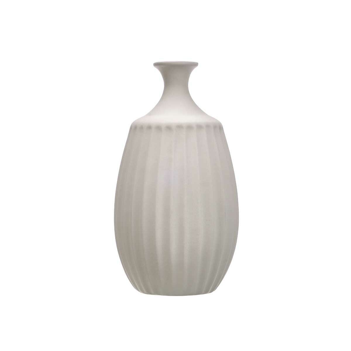 Vase Grau aus Keramik 27 x 48 x 27 cm