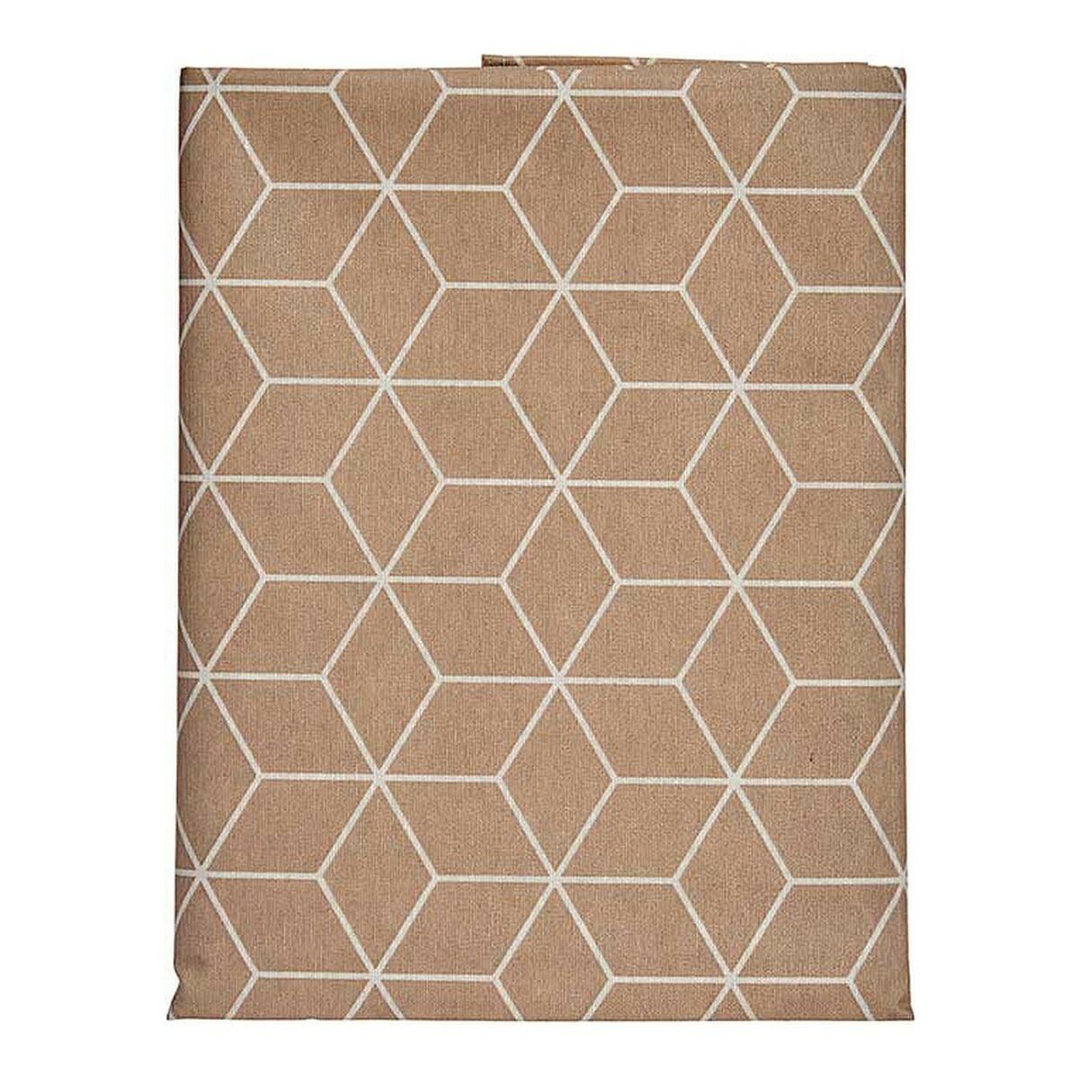 Tischdecke Abdeckung abstrakt Beige (140 x 180 cm)