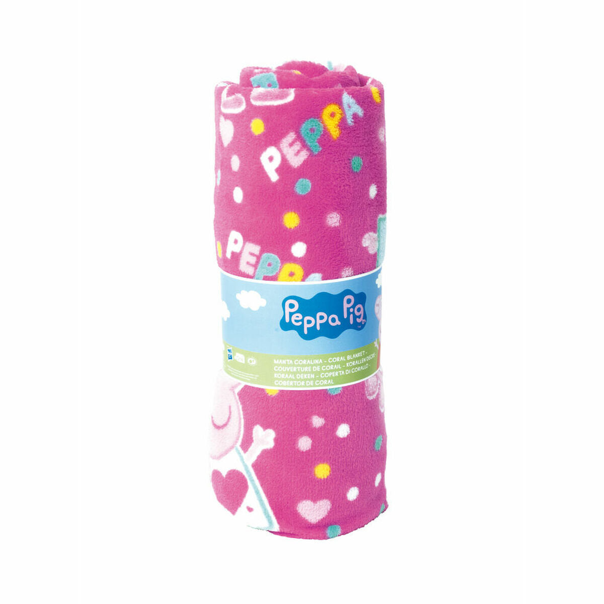 Decke Peppa Pig Cosy Corner Rosa (95 x 150 cm)