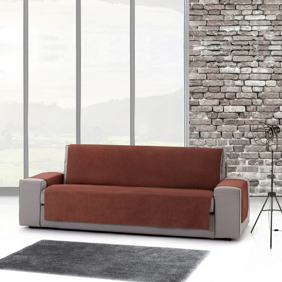 Sofabezug Eysa MID Terrakotta 100 x 110 x 155 cm