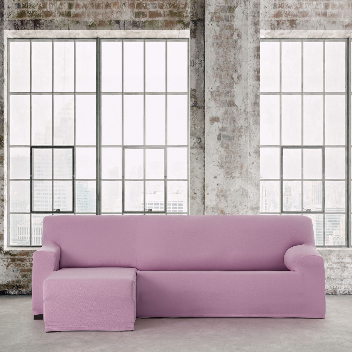 Bezug für Chaiselongue mit kurzem Arm links Eysa BRONX Rosa 110 x 110 x 310 cm