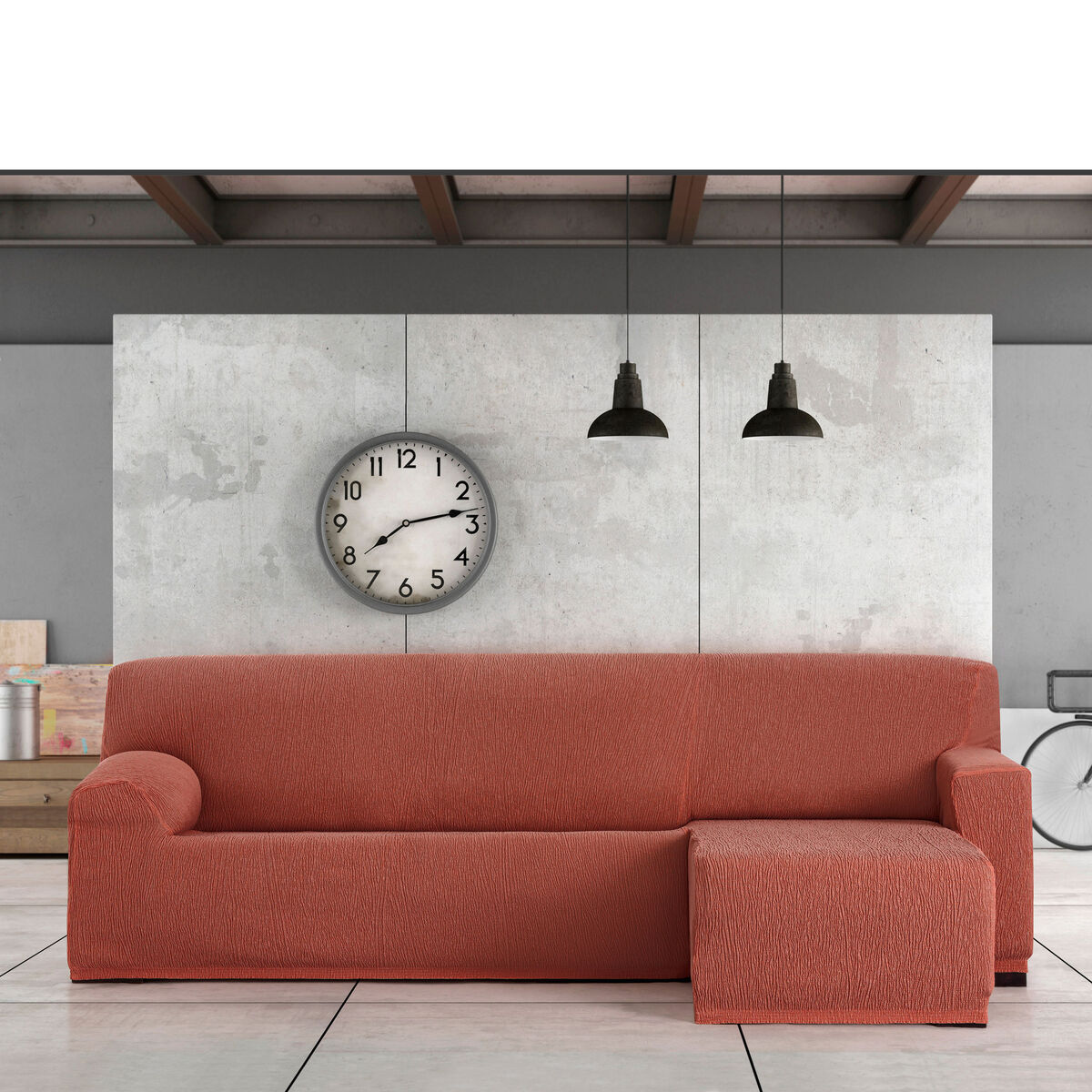 Bezug für Chaiselongue mit kurzem Arm links Eysa TROYA Orange 170 x 110 x 310 cm