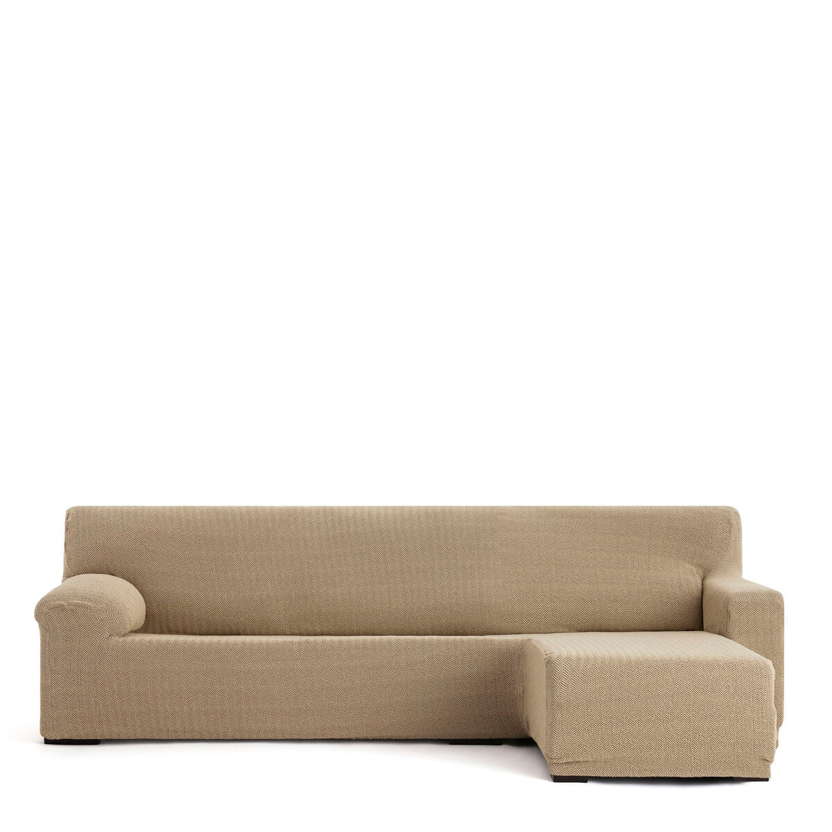 Abdeckung für Chaiselongue mit kurzem Arm rechts Eysa JAZ Beige 120 x 120 x 360 cm