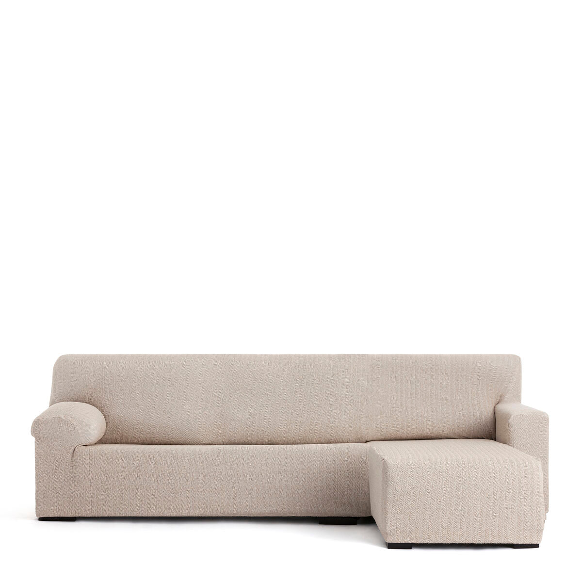 Abdeckung für Chaiselongue mit kurzem Arm rechts Eysa JAZ Beige 120 x 120 x 360 cm