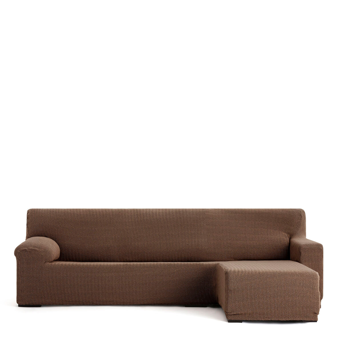 Abdeckung für Chaiselongue mit kurzem Arm rechts Eysa JAZ Braun 120 x 120 x 360 cm