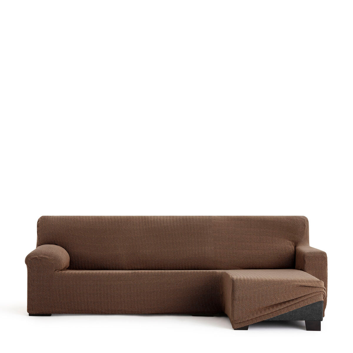 Abdeckung für Chaiselongue mit kurzem Arm rechts Eysa JAZ Braun 120 x 120 x 360 cm