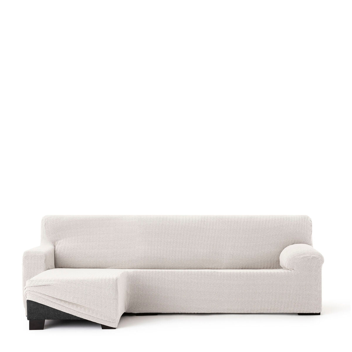 Bezug für Chaiselongue mit kurzem Arm links Eysa JAZ Weiß 120 x 120 x 360 cm