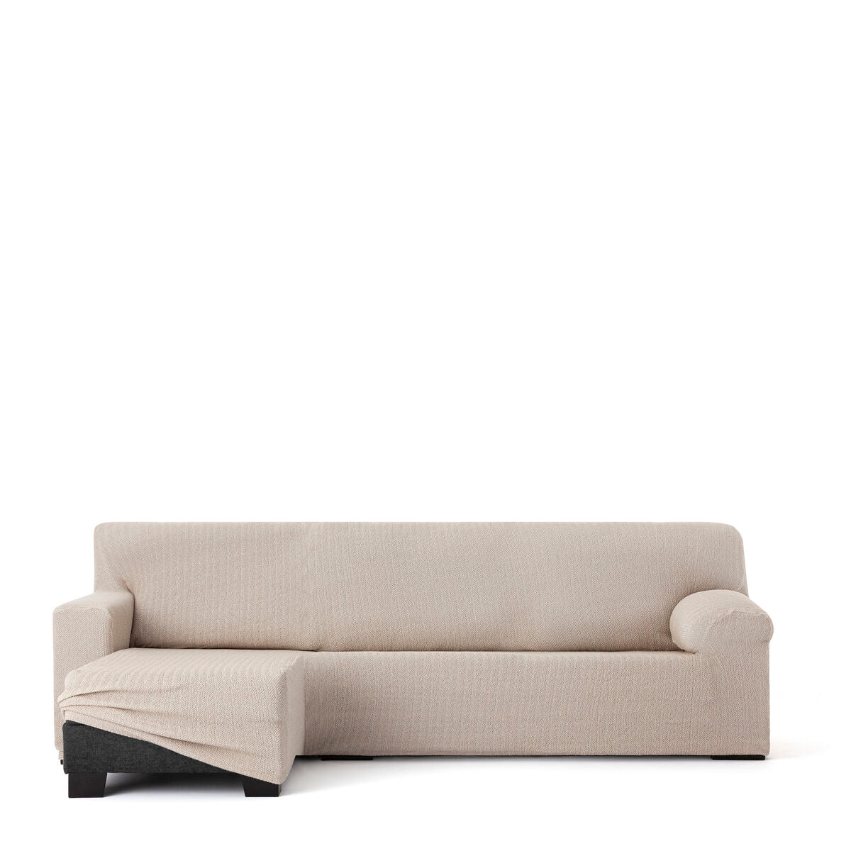 Bezug für Chaiselongue mit kurzem Arm links Eysa JAZ Beige 120 x 120 x 360 cm