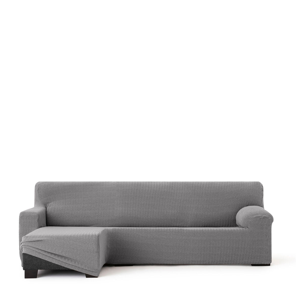 Bezug für Chaiselongue mit kurzem Arm links Eysa JAZ Grau 120 x 120 x 360 cm