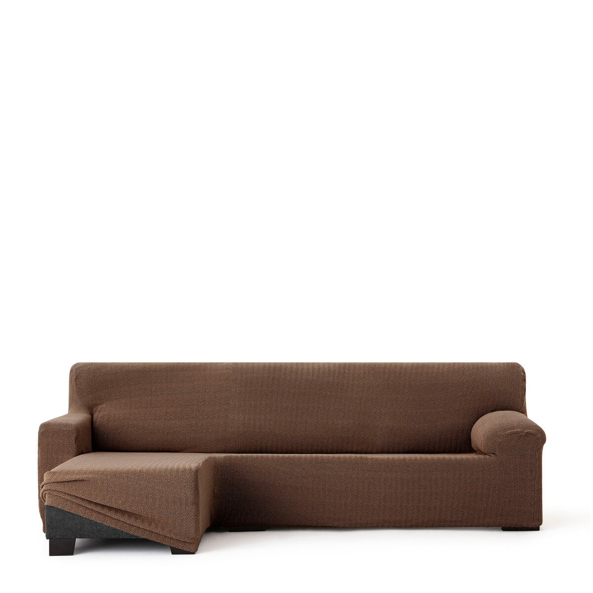 Bezug für Chaiselongue mit kurzem Arm links Eysa JAZ Braun 120 x 120 x 360 cm