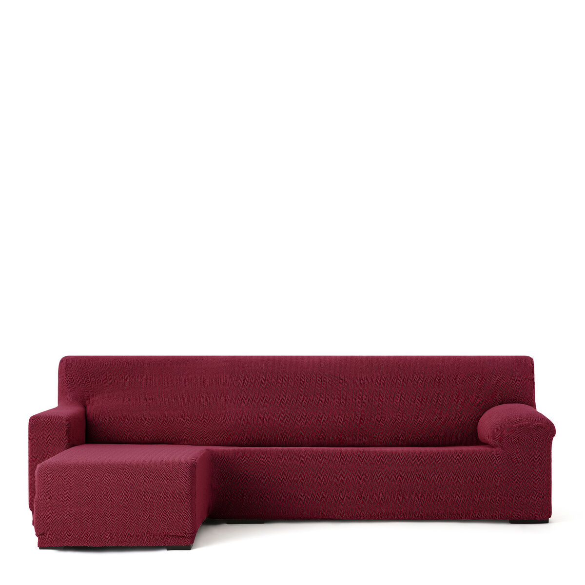 Bezug für Chaiselongue mit kurzem Arm links Eysa JAZ Burgunderrot 120 x 120 x 360 cm