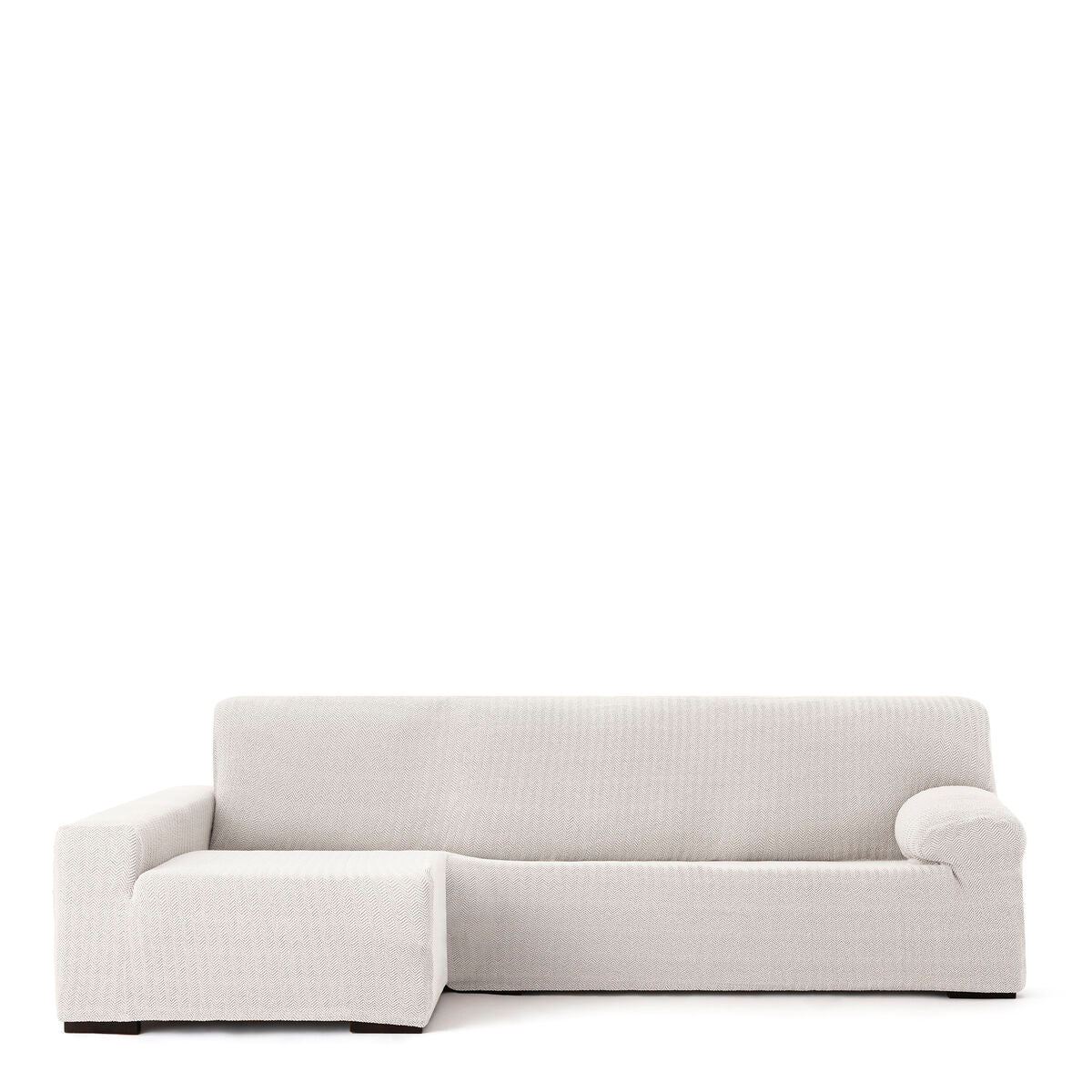 Bezug für Chaiselongue mit langem Arm links Eysa JAZ Weiß 180 x 120 x 360 cm