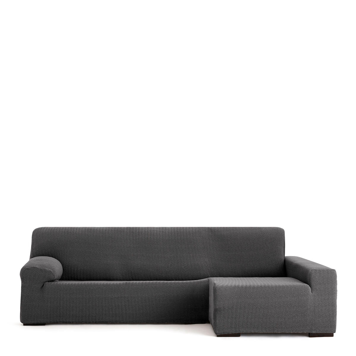 Bezug für Chaiselongue mit langem Arm rechts Eysa JAZ Dunkelgrau 180 x 120 x 360 cm