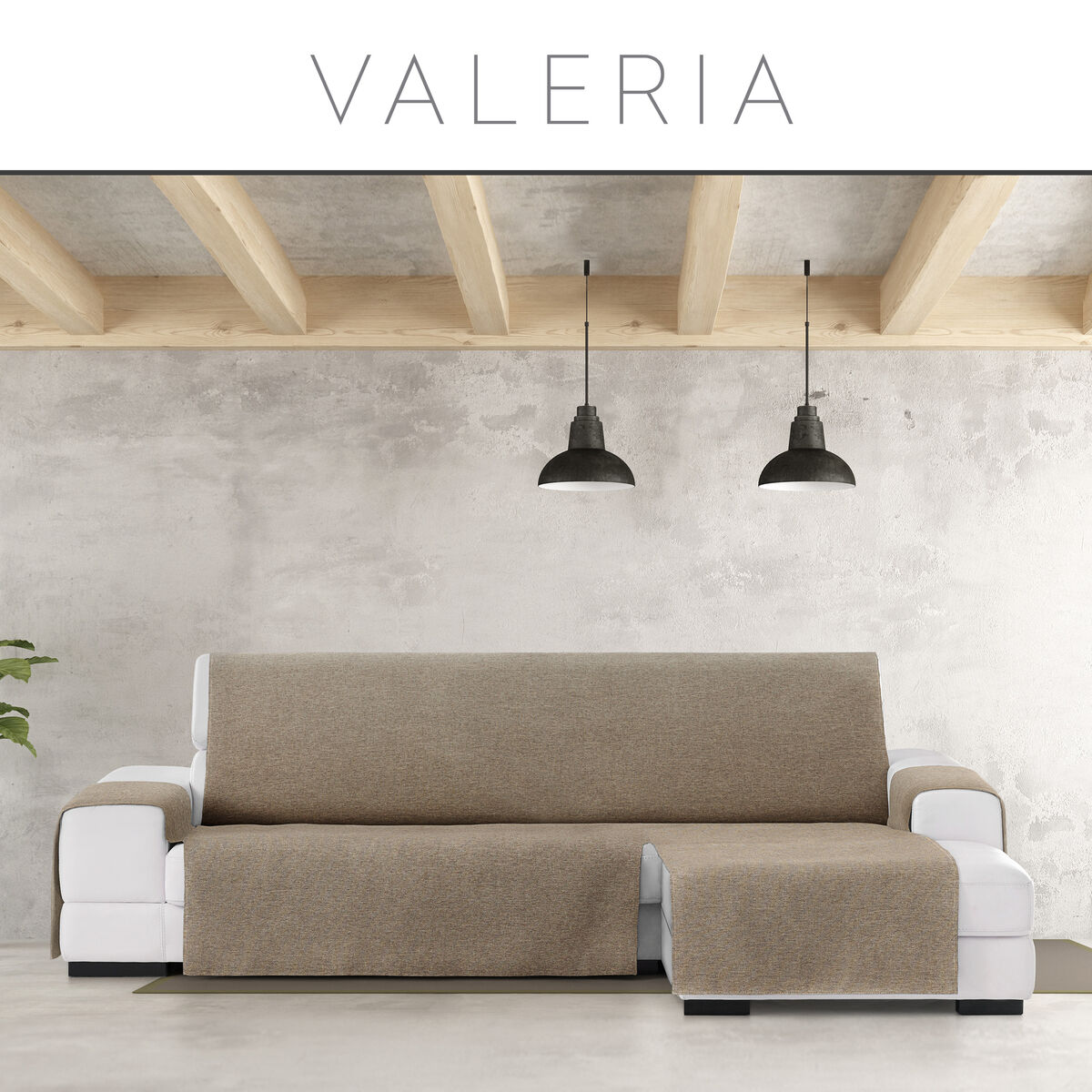 Sofabezug Eysa VALERIA Beige 100 x 110 x 290 cm