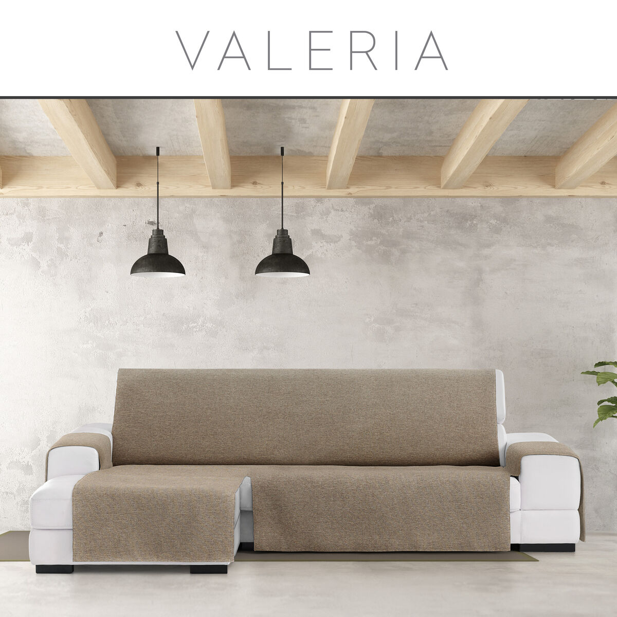 Sofabezug Eysa VALERIA Beige 100 x 110 x 290 cm