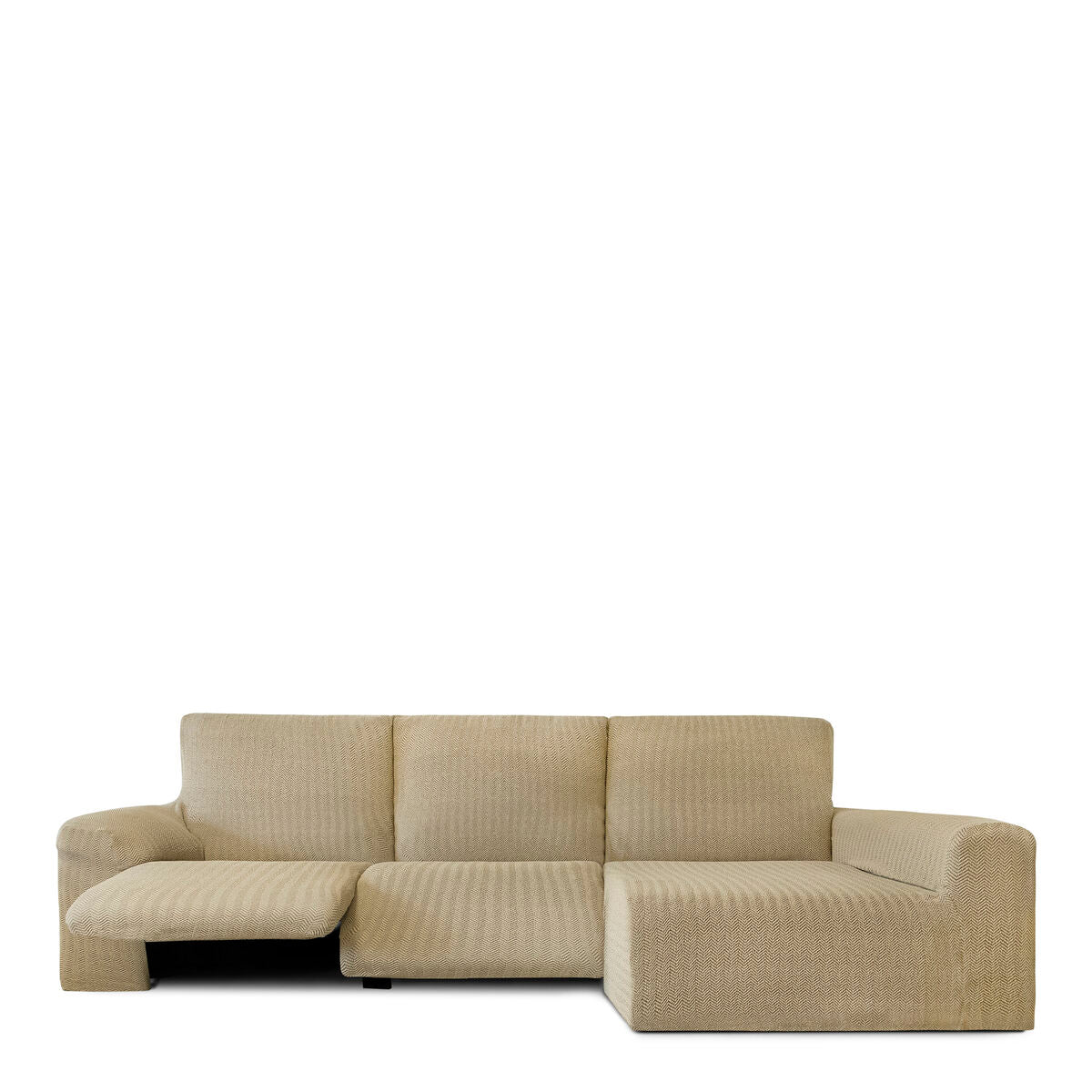 Bezug für Chaiselongue mit langem Arm rechts Eysa JAZ Beige 180 x 120 x 360 cm