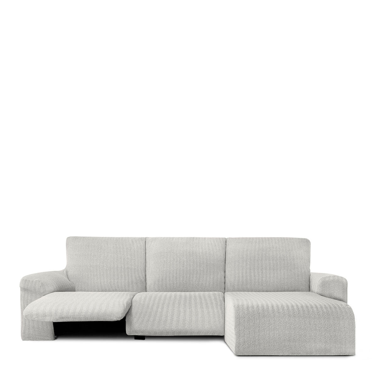 Abdeckung für Chaiselongue mit kurzem Arm rechts Eysa JAZ Weiß 120 x 120 x 360 cm