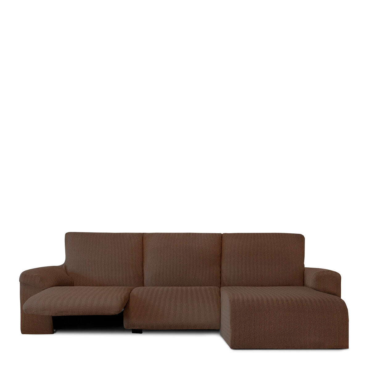 Abdeckung für Chaiselongue mit kurzem Arm rechts Eysa JAZ Braun 120 x 120 x 360 cm