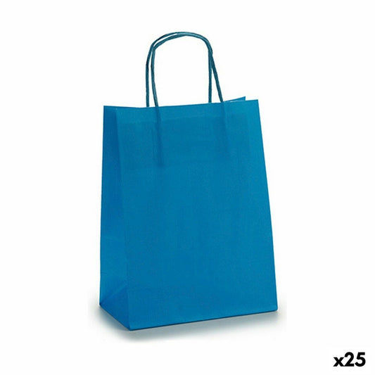 Papiertaschen 18 x 8 x 31 cm Blau (25 Stück)