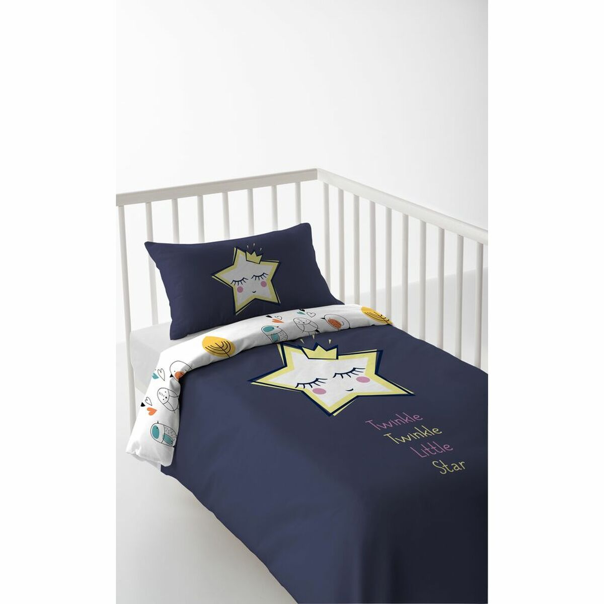 Bettbezug für Babybett Cool Kids Anastasia Reversibel 115 x 145 + 20 cm