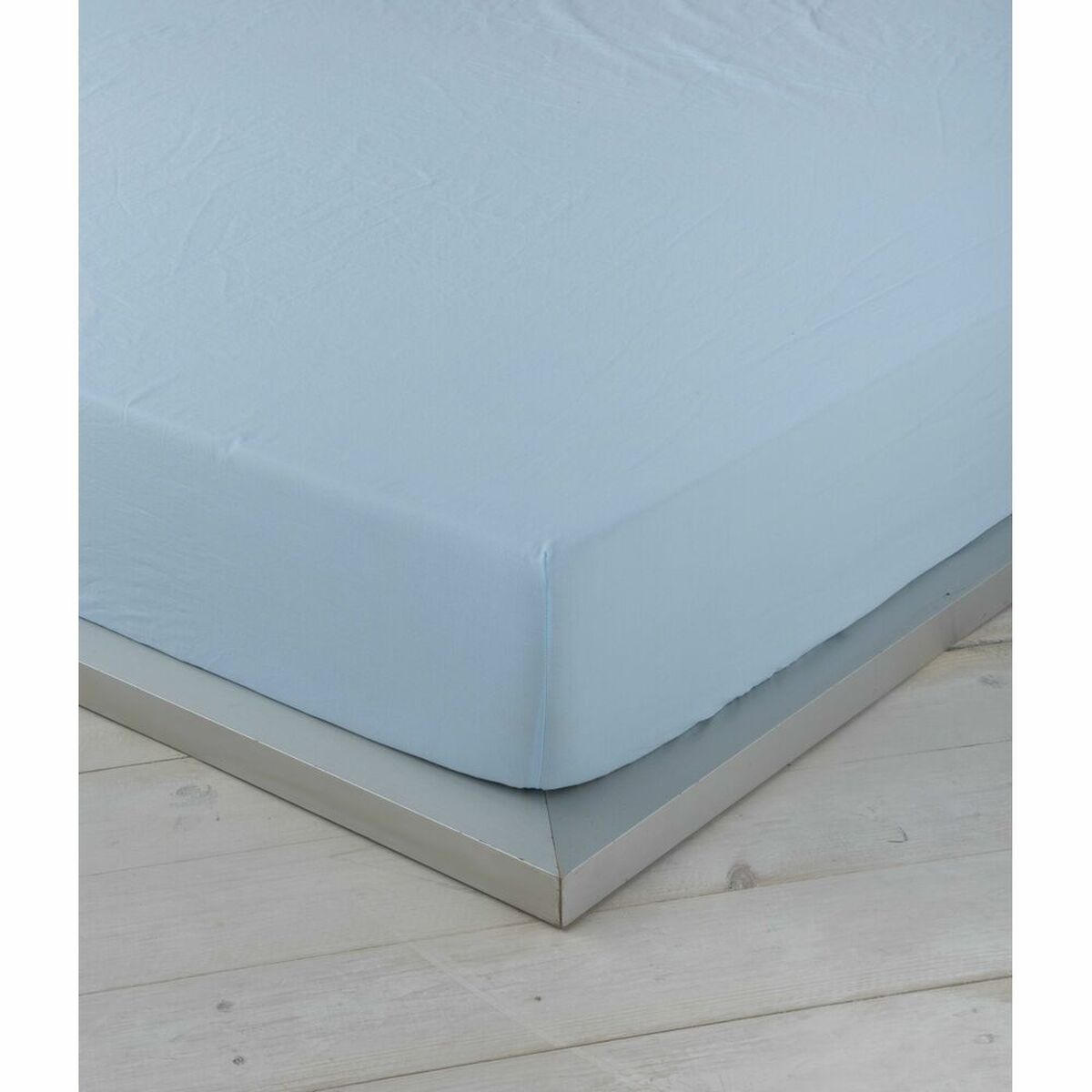 Spannbetttuch Naturals   Blau 140 x 190/200 cm