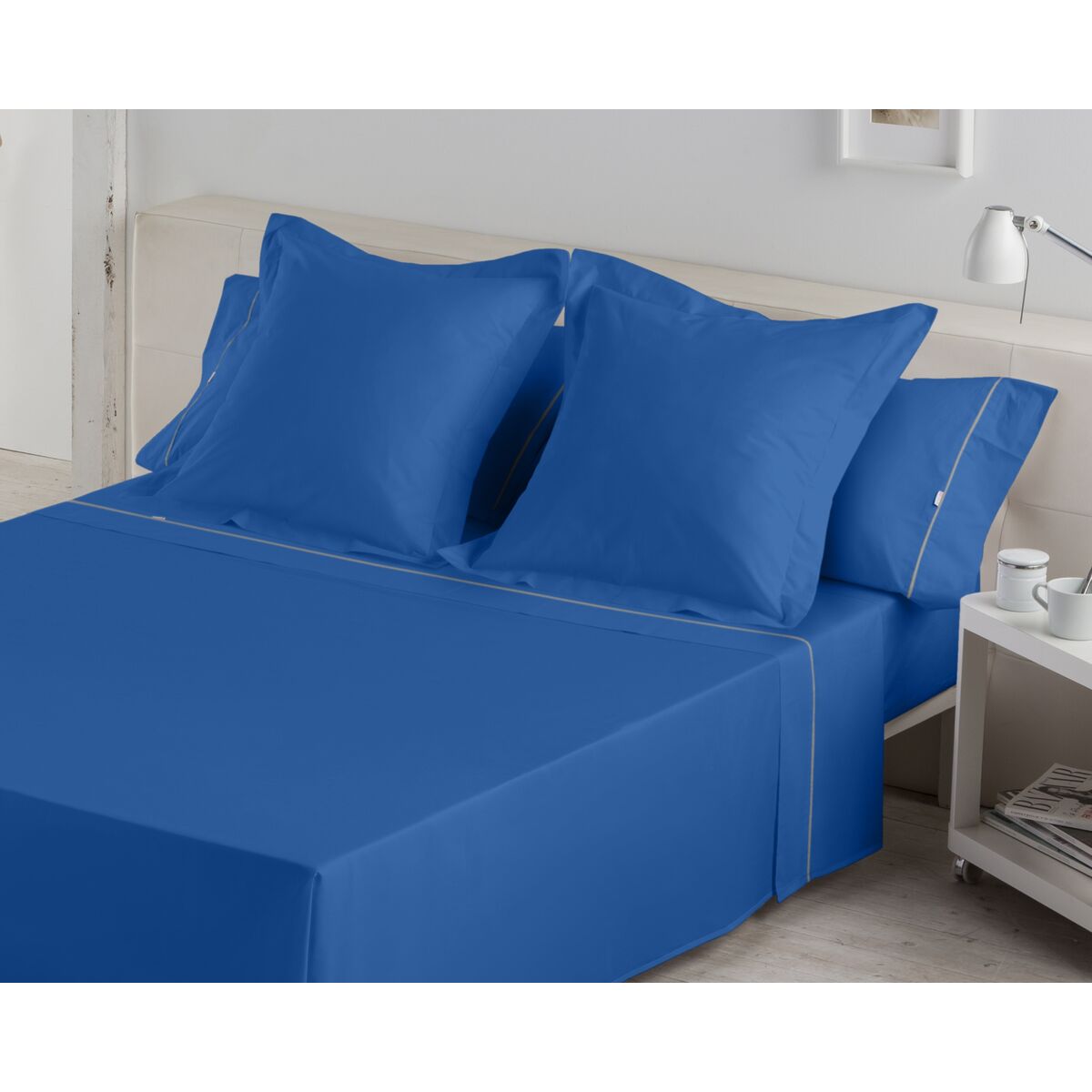 Bettwäsche-Set Alexandra House Living Blau Einzelmatratze 3 Stücke