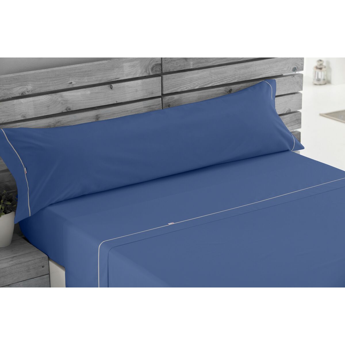 Bettwäsche-Set Alexandra House Living Blau Double size 3 Stücke