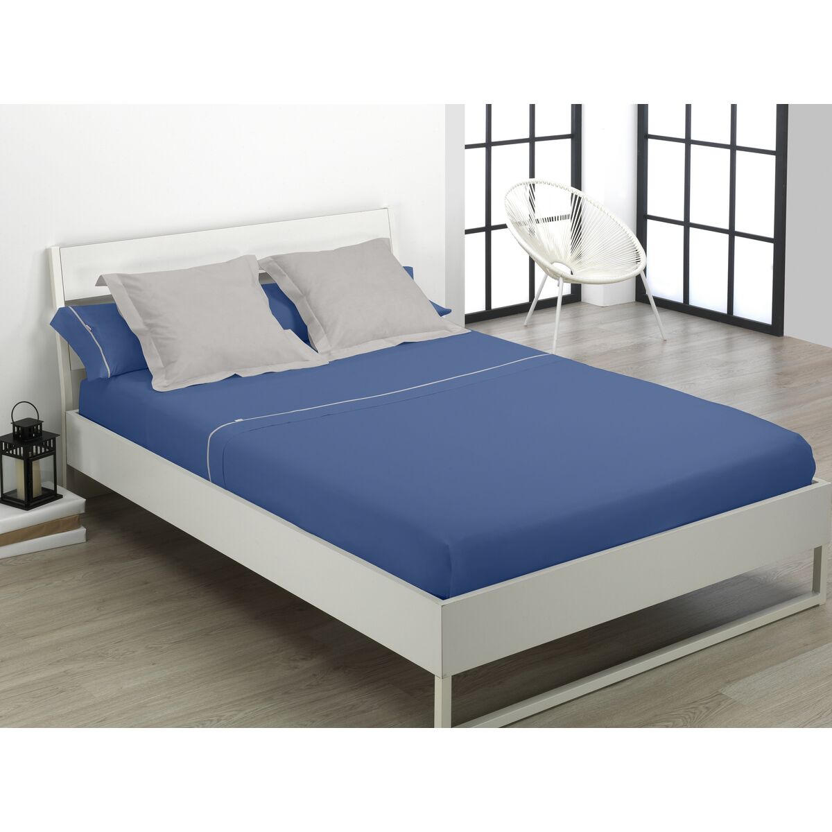 Bettwäsche-Set Alexandra House Living Blau Double size 3 Stücke