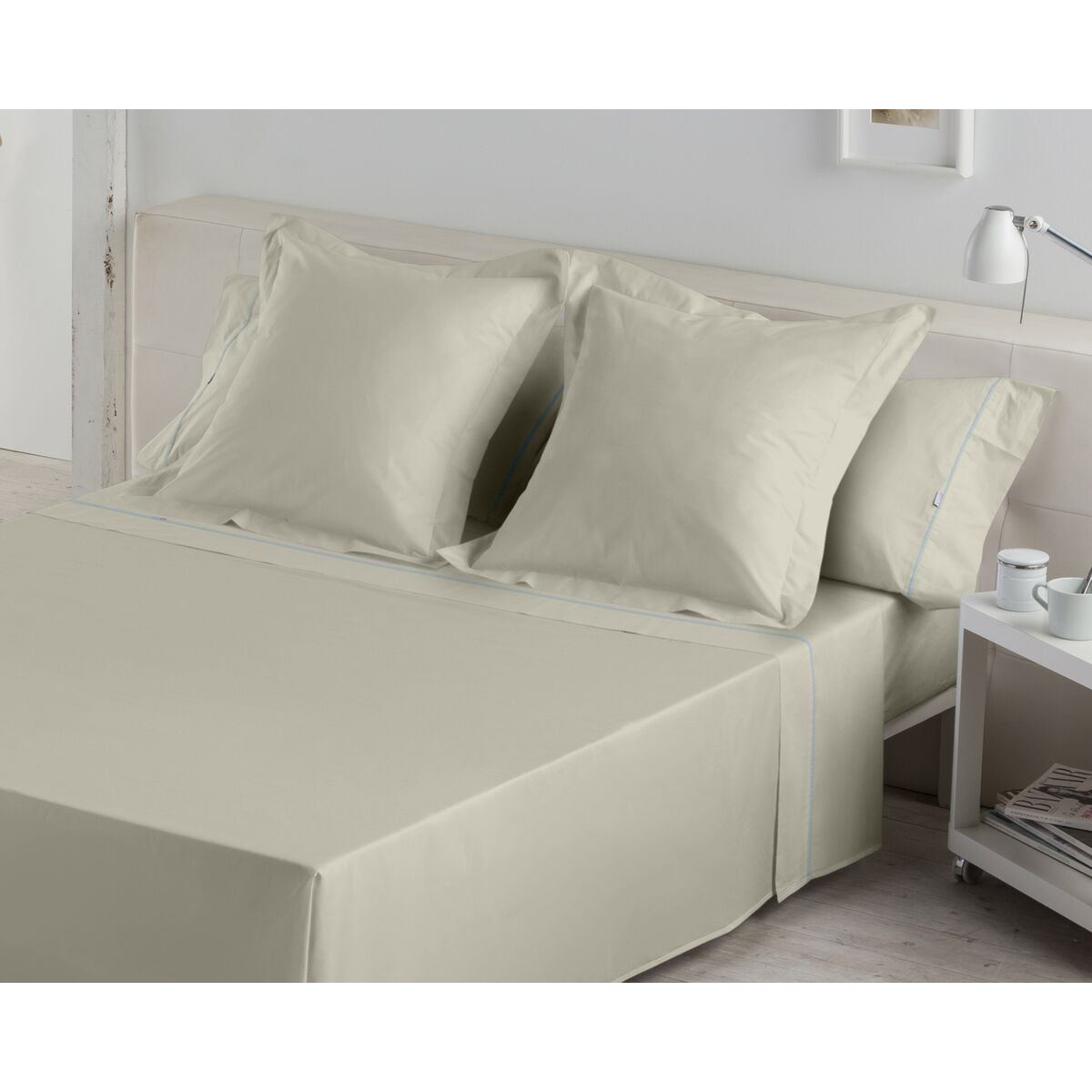 Bettwäsche-Set Alexandra House Living Beige Einzelmatratze 3 Stücke