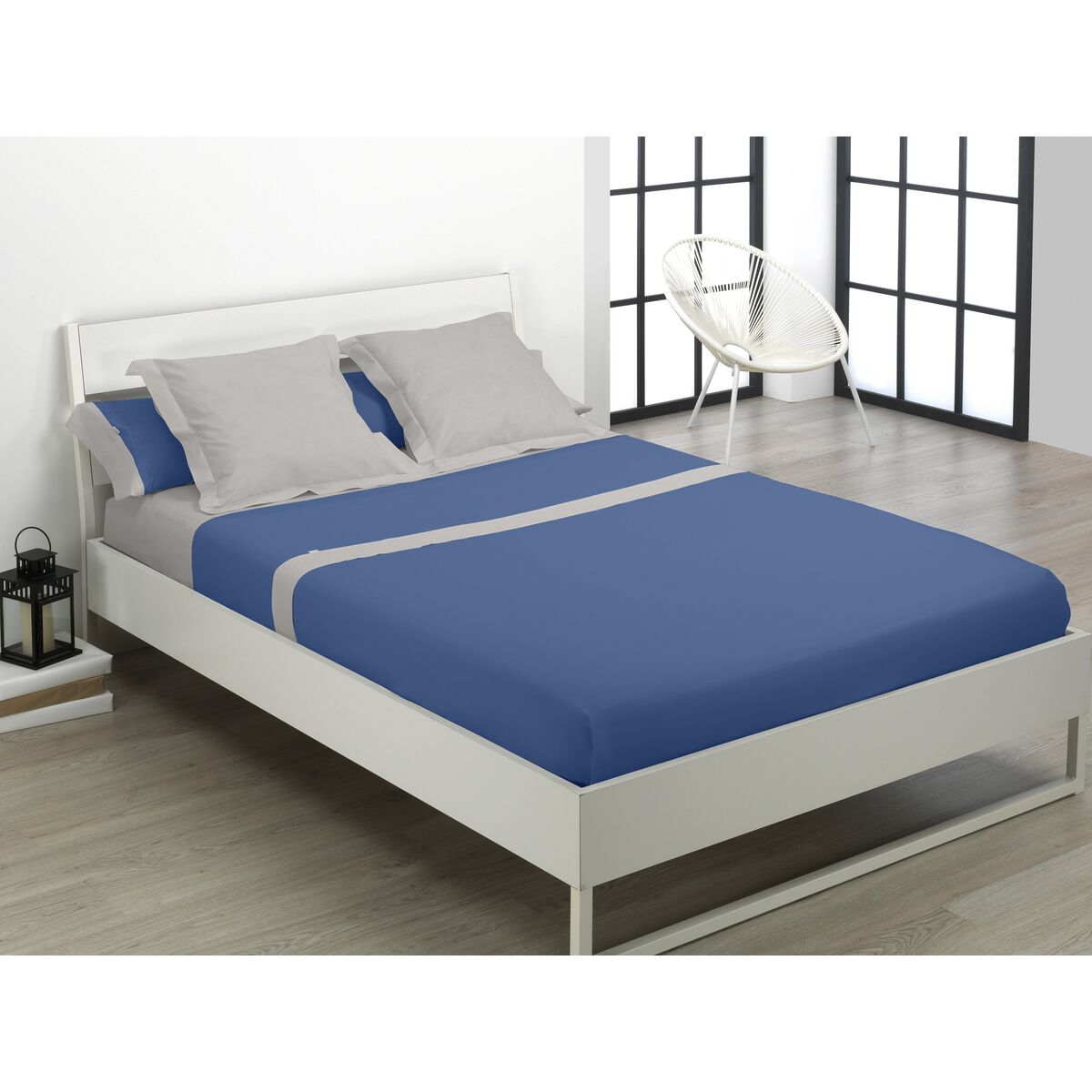 Bettwäsche-Set Alexandra House Living Blau Double size 3 Stücke