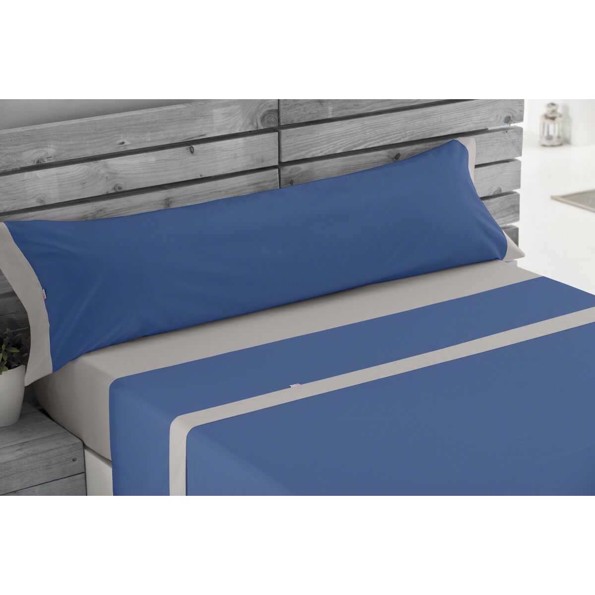 Bettwäsche-Set Alexandra House Living Blau King size 4 Stücke