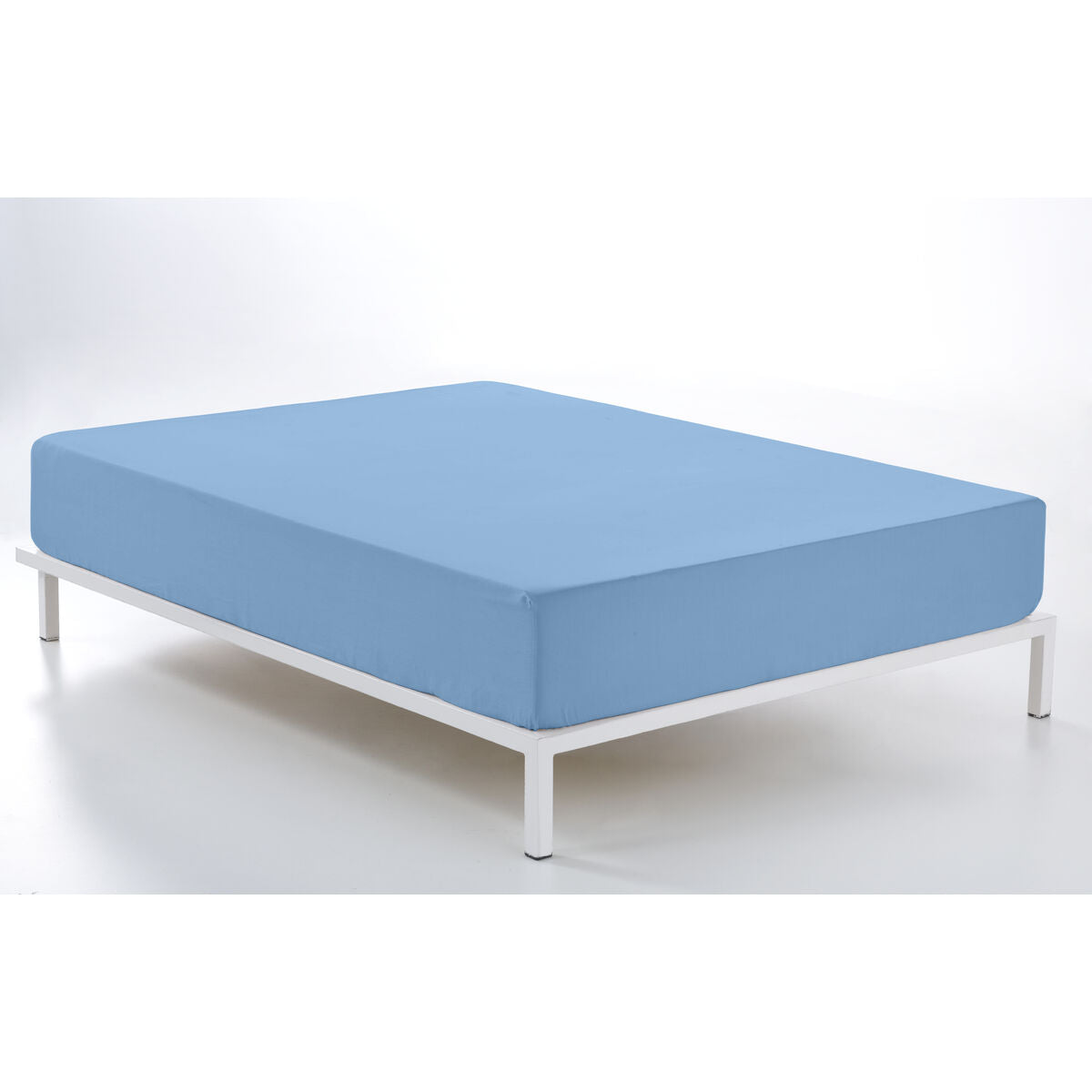 Spannbetttuch Alexandra House Living Blau Klar 135/140 x 190/200 cm