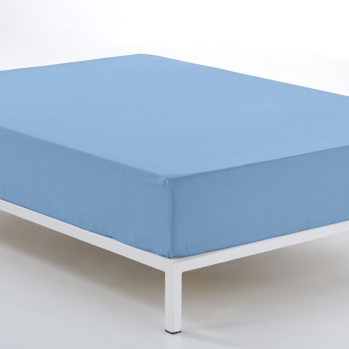 Spannbetttuch Alexandra House Living Blau Klar 180 x 190/200 cm